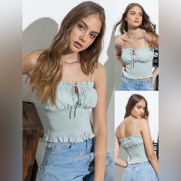 NEW Jenny Smocked Cami Top - Picture 4 of 9